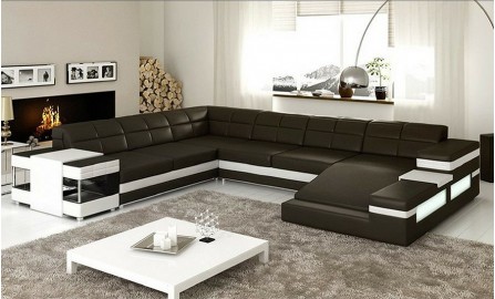 Merida Leather Sofa Lounge Set